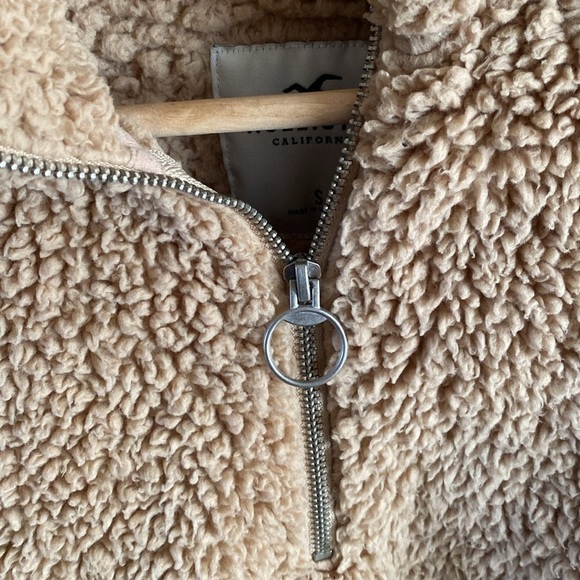 Hollister Teddy Pull Over Sweater Tan Brown Size small - Picture 9 of 15